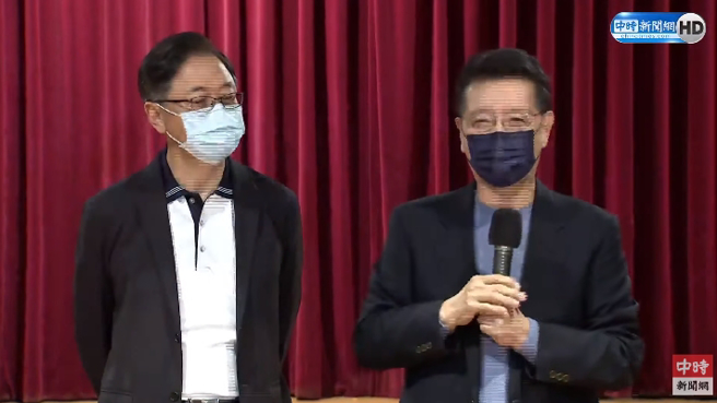 左起：行政院前院長張善政、中廣董事長趙少康。（圖／本報系影音截圖）