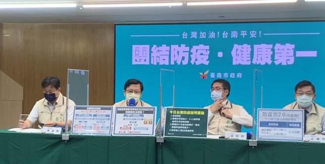 台南市今天新增本土確診5904例，市長黃偉哲針對是否延長停課，強調將與專家學者討論再做決定。(台南市政府提供／曹婷婷台南傳真)