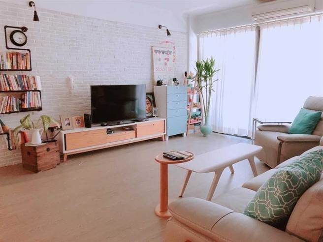 蔡逸帆设计的自家走清新北欧风。（艾迪升传播提供）