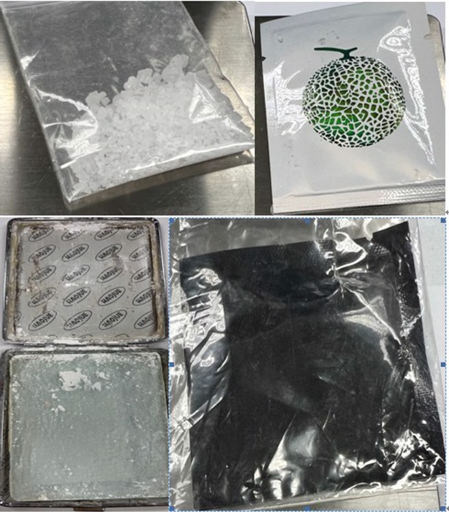 警围捕贩毒情侣檔，男遭警车「夹」墙成瓮中鱉，女药脚求神拜佛仍遭逮。(戴志扬翻摄)