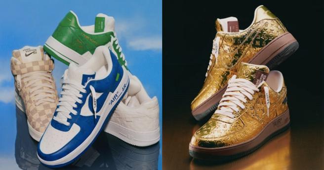 由已故 LV (Louis Vuitton) 男装设计师 Virgil Abloh推出的「LV X Nike Air Force 1 联名球鞋」，可谓他生前的一大代表作。在 2 月时举办的苏富比慈善拍卖会上，200 双超珍贵的 LV X Nike AF1 鞋款不仅全数售罄，最终更创下 2,530 万美元（约新台币 7 亿元）的超高总成交金额，正式刷新运动鞋与时装类卖场的拍卖纪录。(JKF提供)