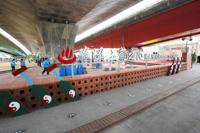 礁溪二龙之心休憩空间，于5／24进行揭牌仪式。　图：礁溪乡公所／提供