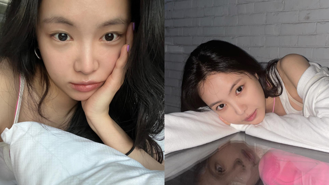 Apink孙娜恩拍摄时尚画报，秀出惊人女性身体曲线以及胸前好风景。(图/孙娜恩 IG)