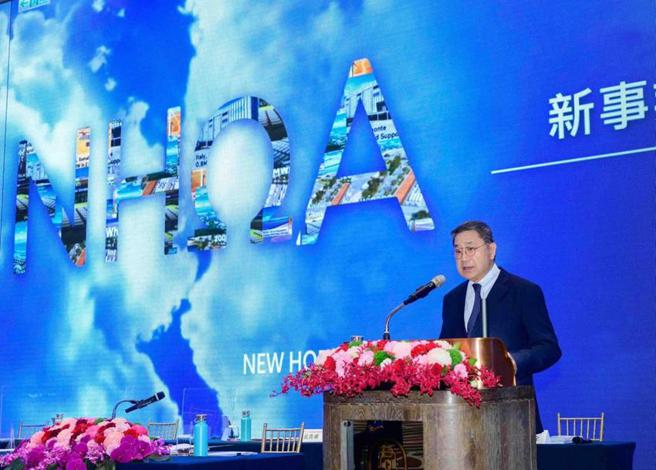 （台泥董事长张安平26日主持2022年股东会。图／袁延寿）