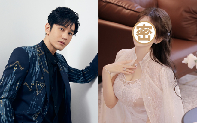 黃曉明近日爆出戀情，疑似與一名神似前妻Angelababy 的網紅交往。（圖／微博）