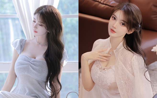 葉珂外型亮麗，與黃曉明前妻Angelababy神似 。（圖／微博）