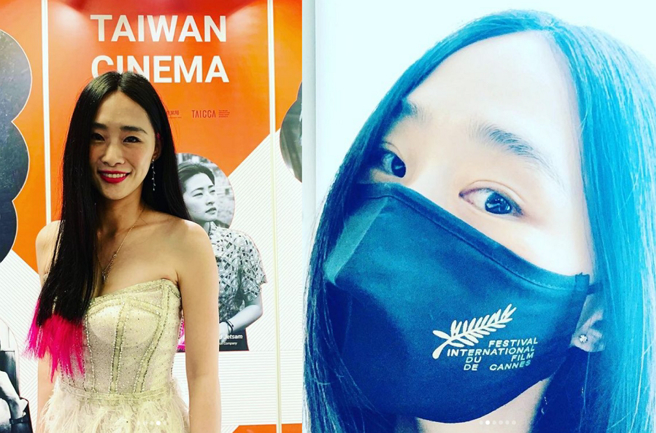 台湾女星吴可熙出席坎城影展。(图/ 摘自吴可熙IG)