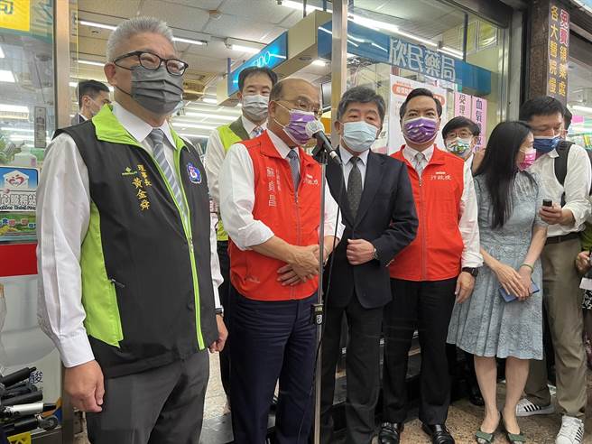 苏贞昌表示台湾会坚强保卫自己。（王扬杰摄）