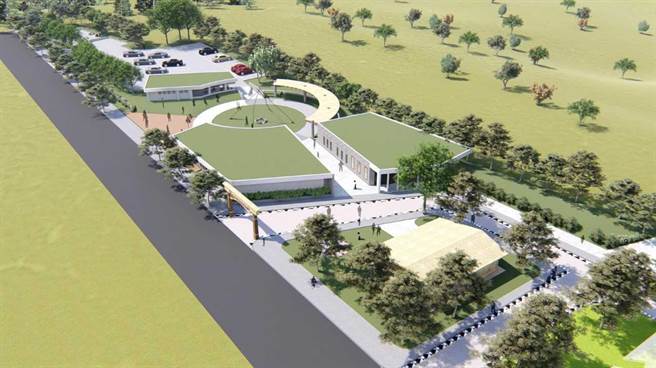 新北市占地约2057坪的溪洲部落旧址，将新辟原住民园区景观表演广场、特色商店、手工艺展示馆及停车场等公共空间，预计明年2月完工。（水利局提供）