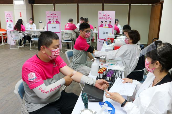 foodpanda首推外送伙伴「健康守护」计画，规划北、中、南城市巡迴健检以及全台健检补助。（foodpanda提供）