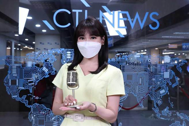張若妤也曾是校園主播。（中天新聞提供）