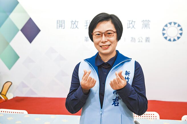 国民党湖口乡长初选民调，吴淑君以近6成支持率胜出，将获得提名。（罗浚滨摄）