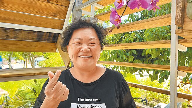 现年63岁的黄淑卿。（张毓翎摄）