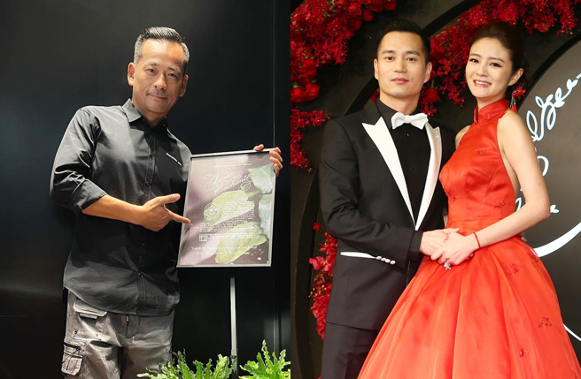 周焯華（左）早陳榮煉一步被捕，昨被正式起訴創立犯罪集團、非法賭博、清洗黑錢等罪名。（圖／翻攝自heidi.honey IG；中時資料照片）