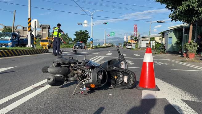 台東28日清晨6點許發生車禍死亡意外。（民眾提供／蔡旻妤台東傳真）