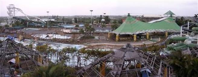 悟智乐园荒废20年，一度令人感觉诡异，庙方净空后，决心改建为景观公园。（正统鹿耳门圣母庙提供／程炳璋台南传真）