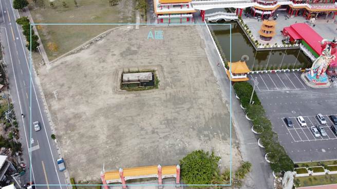 悟智乐园目前夷平净空为空地。（正统鹿耳门圣母庙提供／程炳璋台南传真）