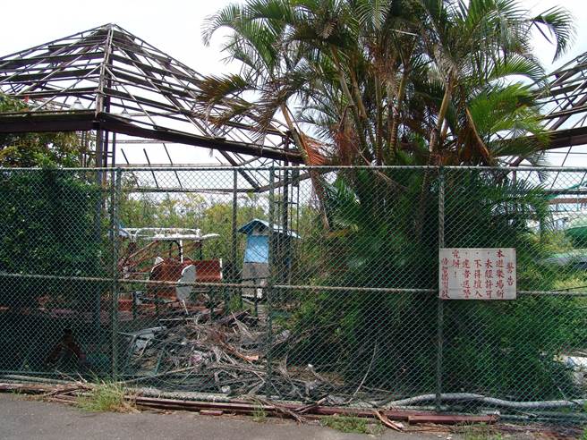 悟智乐园关闭后，过去荒废的设施曾令人感觉诡异。（正统鹿耳门圣母庙提供／程炳璋台南传真）