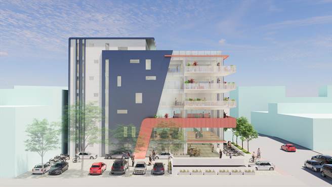 头份市自强里文教大楼将是新市立图书馆所在地。（头份市公所提供／谢明俊苗栗传）