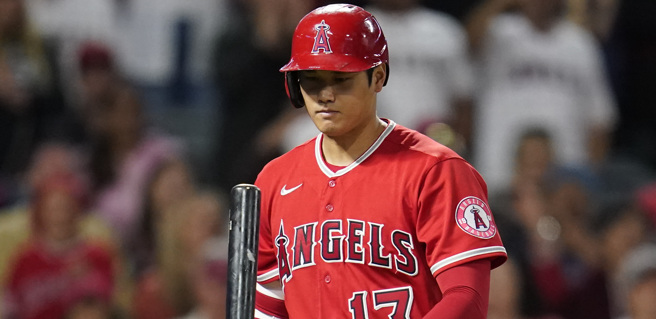 大谷翔平此战没被排在先发打线中(美联社)