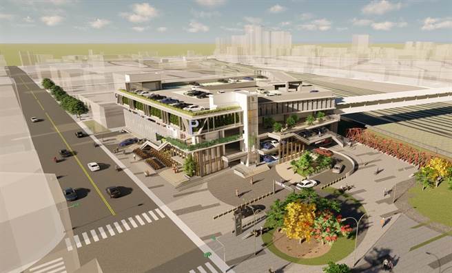 彰化市公所發包「台鐵彰化車站後站停車場」，總經費3億7166萬餘元，將打造地下1層、地上4層立體停車場。（彰化縣政府提供／吳敏菁彰化傳真）