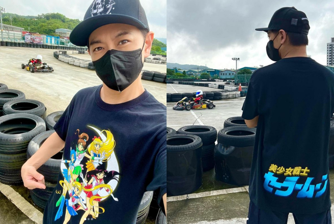 林志穎透露出門太趕，穿到愛妻陳若儀的衣服。(圖/ 摘自林志穎IG)