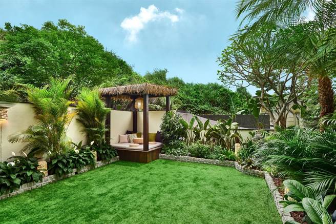 陈真将峇里岛风原汁原味搬到新家的设计风格里。（陈真提供）