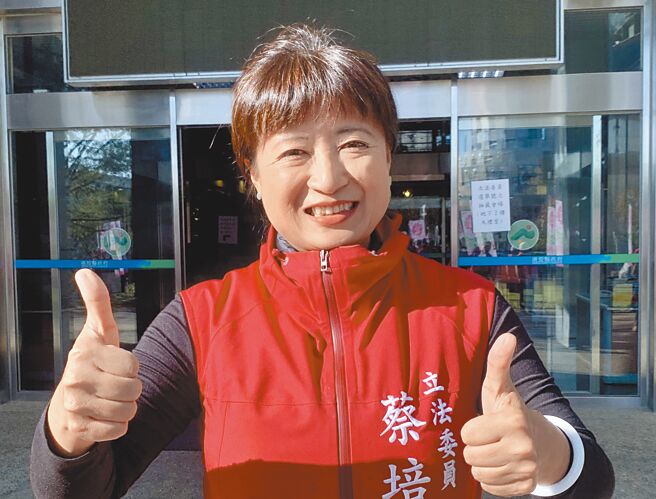 民进党南投县长提名人蔡培慧日前确诊新冠肺炎。（廖志晃摄）