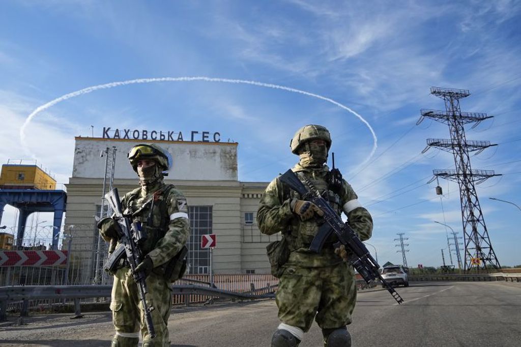 5月20日，俄罗斯佔领军在刻松州电厂。（图/美联社）(photo:ChinaTimes)