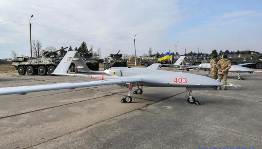 立陶宛民众为表示对乌克兰的支持，捐款帮忙购买1架TB-2无人机，虽然只有一架，但可谓礼轻情义重。(图/ukrinform)(photo:ChinaTimes)