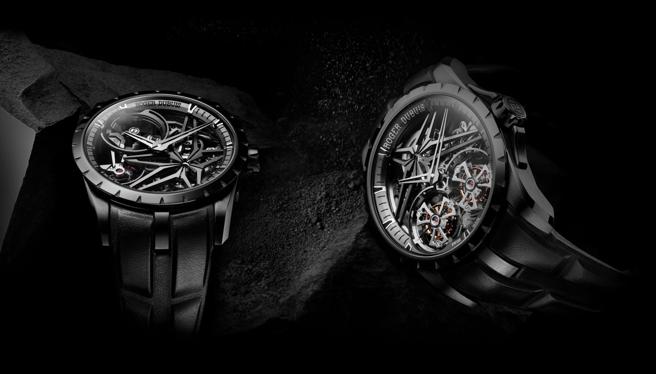 罗杰杜彼 黑色陶瓷旋风。（Roger Dubuis提供）