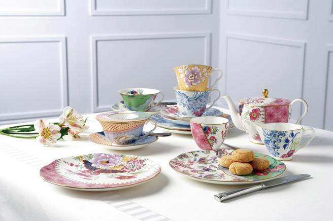 WEDGWOOD首度于百货推出展售会，精选餐瓷全面5折起。（SOGO提供）