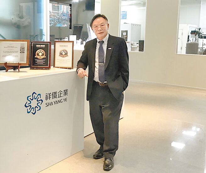 祥仪董事长蔡逢春。图／李淑慧