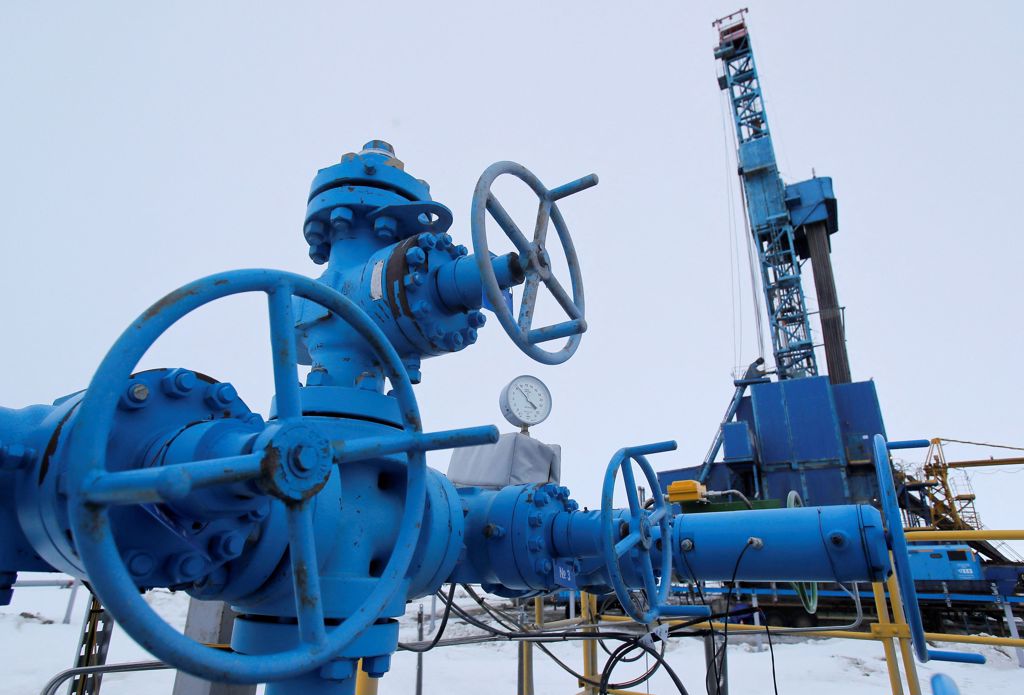 俄罗斯天然气工业公司（Gazprom）位于西伯利亚西北部雅马半岛（Yamal）的博瓦年科沃（Bovanenkovo）天然气田钻探平台阀门。（路透）(photo:ChinaTimes)