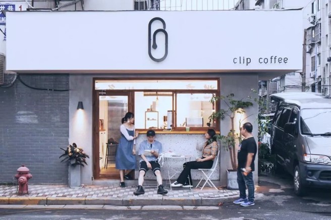 南京「迴纹针」咖啡店。(图／新华社提供)