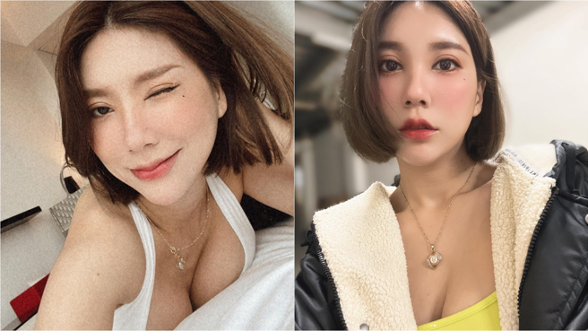 妖嬌近日在IG上曬出泳裝辣照，吸引目光。（圖／IG@djswallow_tw）