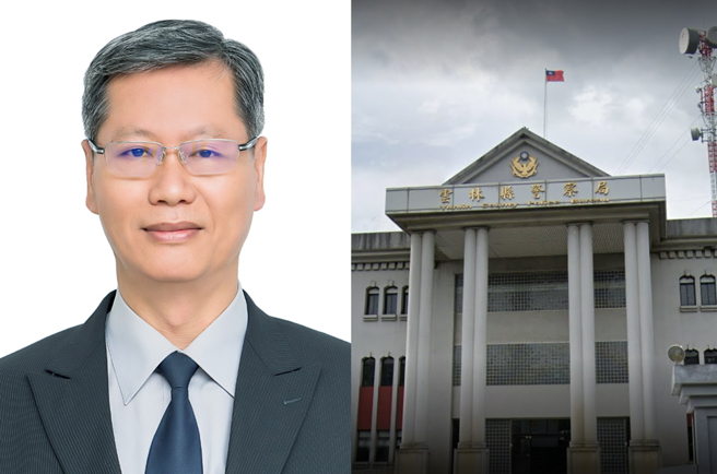 新竹县议员连郁婷今天在脸书贴文，影射云林县警察局长李谋旺（左图）关说某科技副总车祸肇事案，李谋旺发表声明指内容全然不实，若有人再扩大渲染，将依法向地检署提请妨害名誉等告诉。（合成图，左翻摄云林县警察局网站，右翻摄自Google Maps）