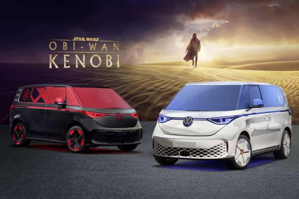 《歐比王·肯諾比 Ob-Wan Kenobi》於Disney+上架，VW特別於首映會展示兩台ID. Buzz致敬之作。（VW提供）