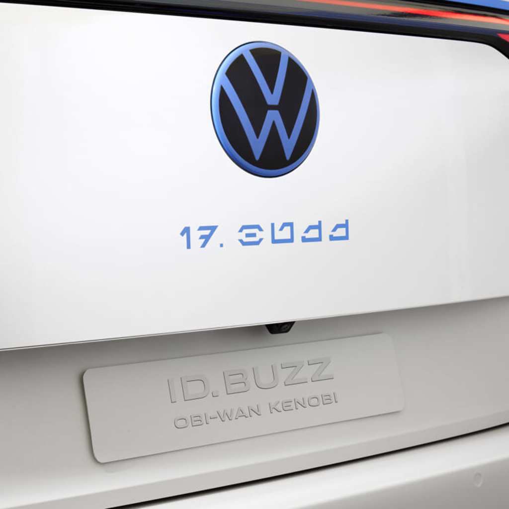車尾的Buzz字樣採用經典的《星際大戰》Aurebesh字體設計。（VW提供）