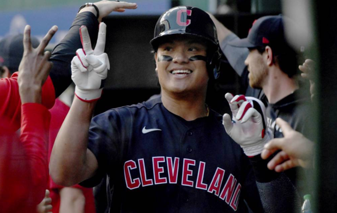 張育成離開待了多年的克里夫蘭，轉隊匹茲堡海盜。（美聯社）