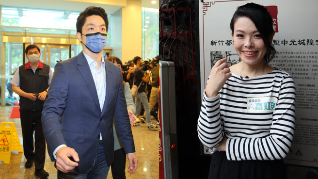 九合一选举各政党布局，传出日前蓝营高层曾提出「虹安（右）换万安（左）」的蓝白合，但最后无下文。（合成图／张铠乙摄、邱立雅摄）