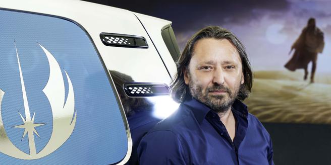 VW设计总监Jozef Kaban表示，通过与卢卡斯影业的密切合作，我们结合ID与欧比旺·肯诺比，在许多迷人的细节之处，让人耳目一新。（VW提供）