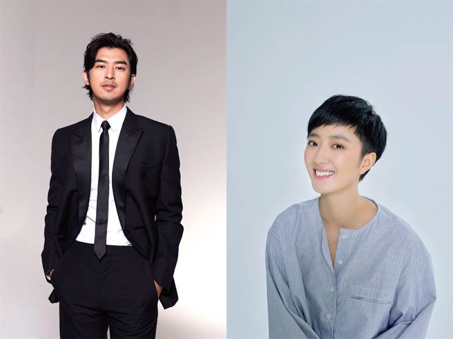 陈柏霖（左）跟桂纶镁将同台出席金穗奖颁奖典礼。（金马提供）