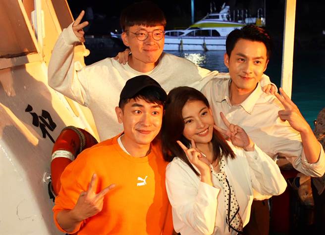 陈芊雯、游小白探班王乐妍、张雁名。（台视提供）