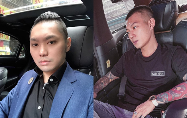 连千毅(左)告凤梨。（图／FB@兰庭精品、凤梨）