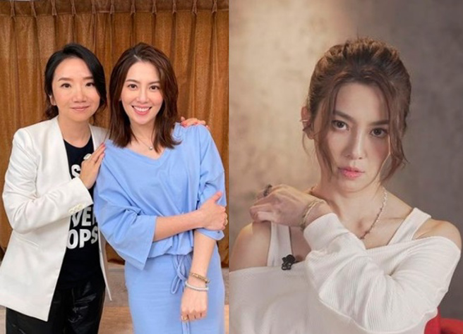 许蓝方(右)竟被陶子(左)逼问「还没遇到理想阴茎？」让她哭笑不得回应。（图／取自许蓝方IG）