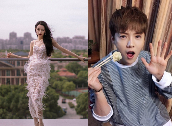 葛斯齐被网友问及新疆女神迪丽热巴和鹿晗是否交往过，他简单提到两人有同时身处日本，语带保留也让网友讨论炸锅。(图/ 摘自迪丽热巴微博、摘自鹿晗微博)