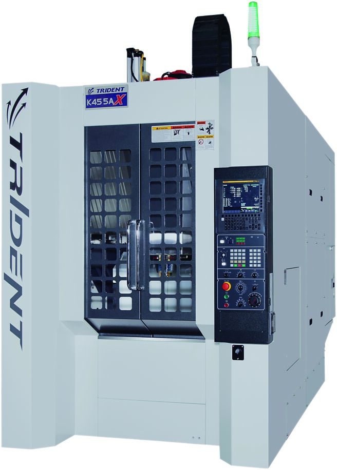 正代机械新研发上市的全动柱天车式加工中心机K455AX。图／业者提供