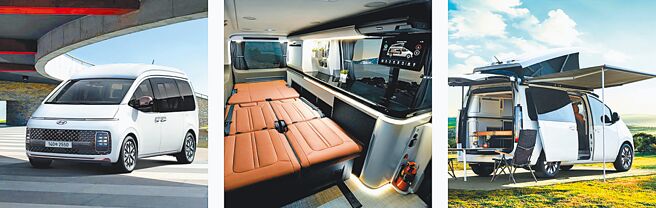 HYUNDAI于4月发表STARIA Lounge Camper露营车款，随即引发车迷热情关注，南阳实业正评估引进的可行性。（HYUNDAI提供）