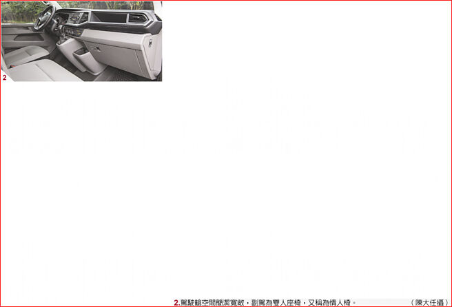 2.驾驶舱空间简洁宽敞，副驾为双人座椅，又称为情人椅。（陈大任摄）